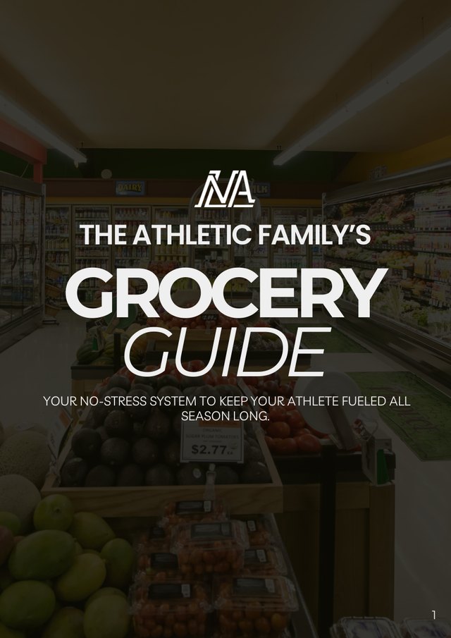 The Athletic Family's Grocery Guide cover